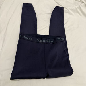 Outdoor Voices Navy Blue Smooth 7/8 Leggings Women’s Size Medium